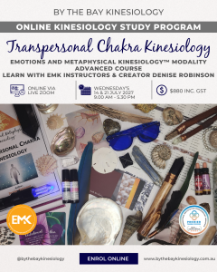 Transpersonal Chakra Kinesiology Course - ONLINE - Wednesday, 14 & 21 July 2027