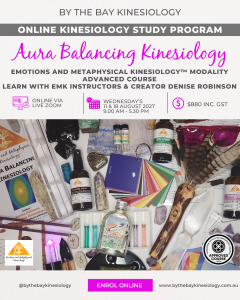 Aura Balancing Kinesiology Course - ONLINE - 11 & 18 August 2027